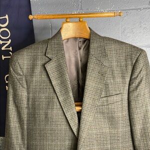 Men's English Tweed Checkered Blazer